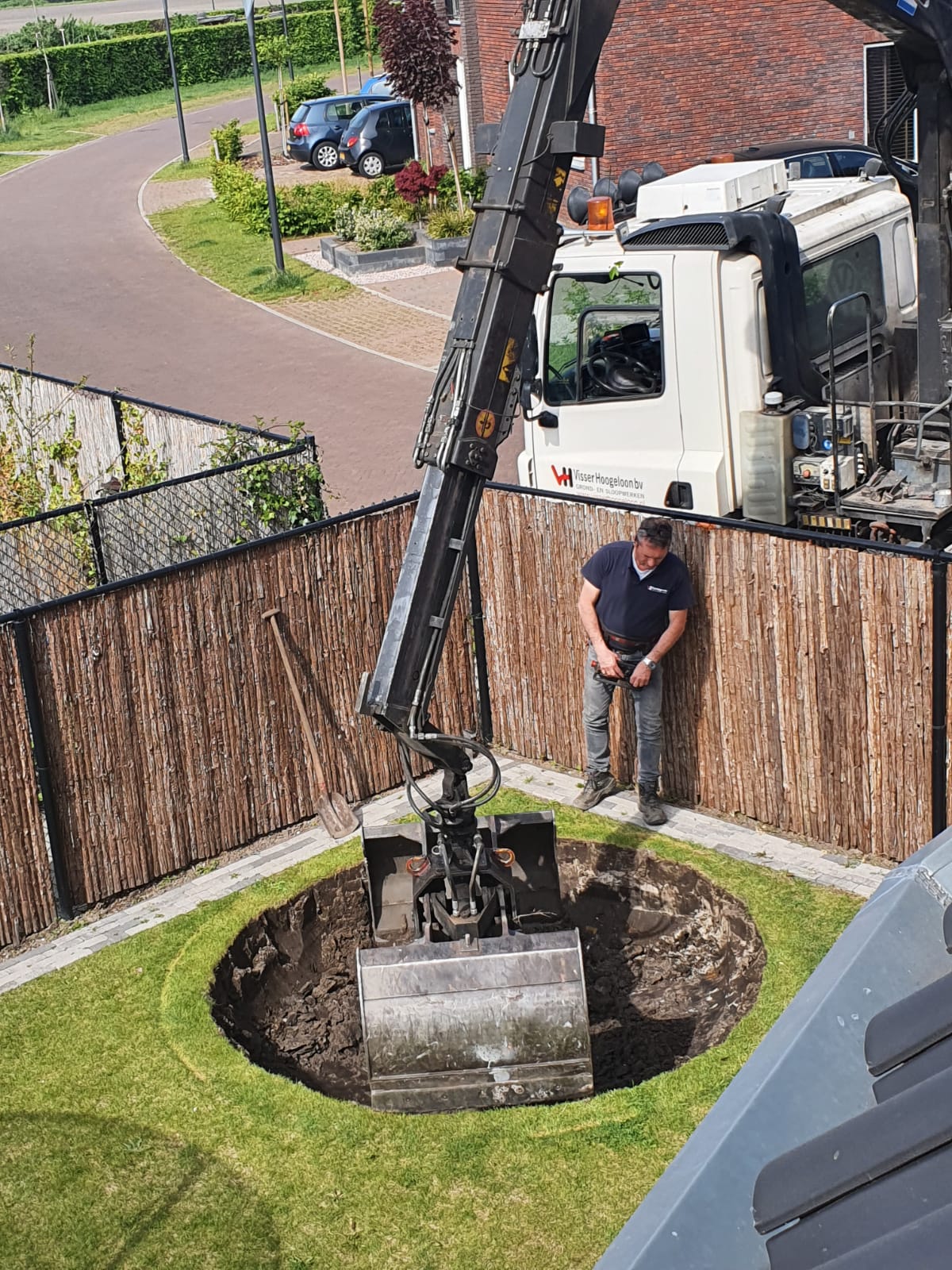 knijperwagen trampoline plaatsen